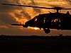 Blackhawk Helicopter at Sunset