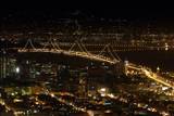 th bay bridge at night