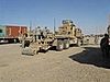 This truck sweeps for mines and explodes IED's before they can harm other passing Military vehicles