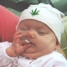 Baby on weed