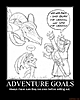 adventure goals amp d lol gaming mixed baby dragons demotivational poster 1224120057