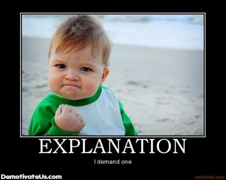 explanation demotivational poster