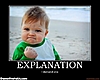 explanation demotivational poster