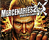 Mercenaries 2: World in flames top-half of box cover